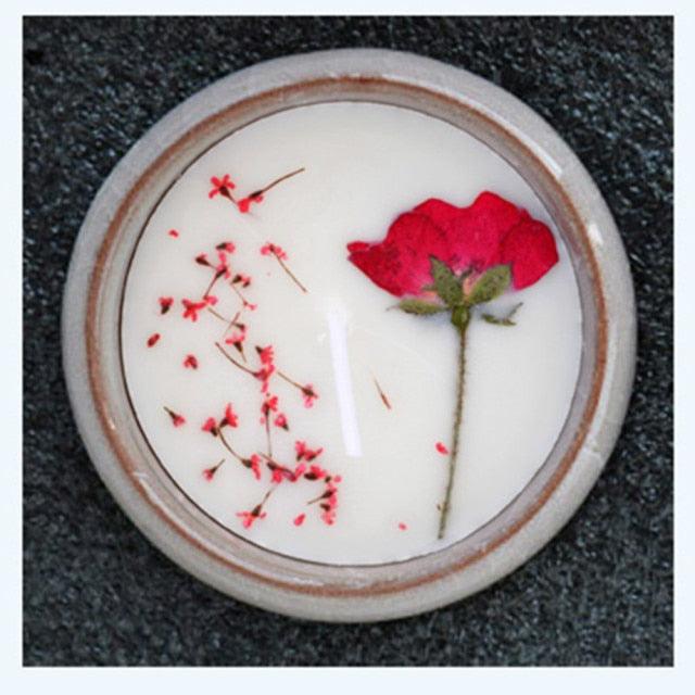 Premium Flower Aromatherapy Soy Wax Candle Set