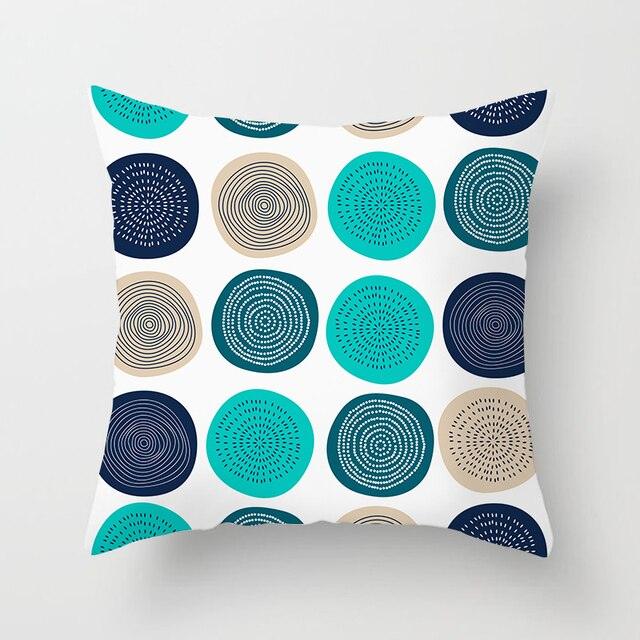 Housses de coussin à motif floral bleu sarcelle