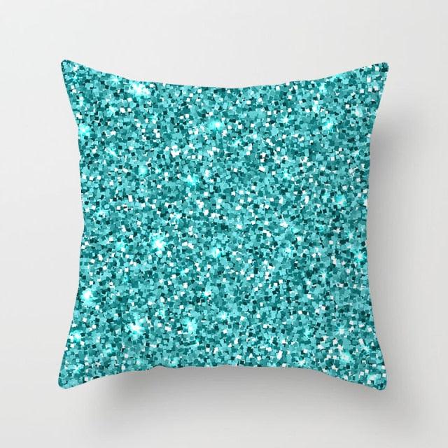 Housses de coussin à motif floral bleu sarcelle