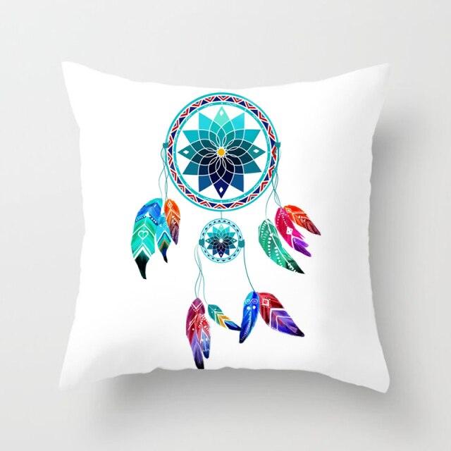 Housses de coussin à motif floral bleu sarcelle