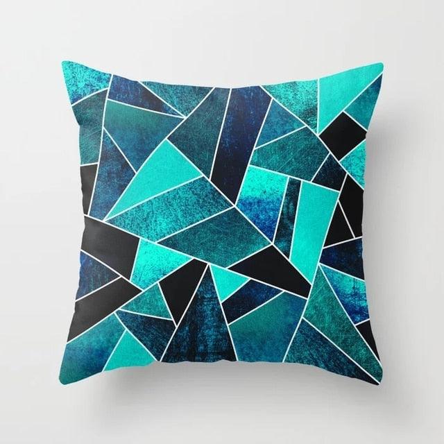 Housses de coussin à motif floral bleu sarcelle