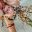 Bracelet en Ambre Cognac Brut de la Mer Baltique et Quartz Rose