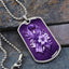 Flowery Purple Ribbon Necklace - Elegant Pendant for Charm