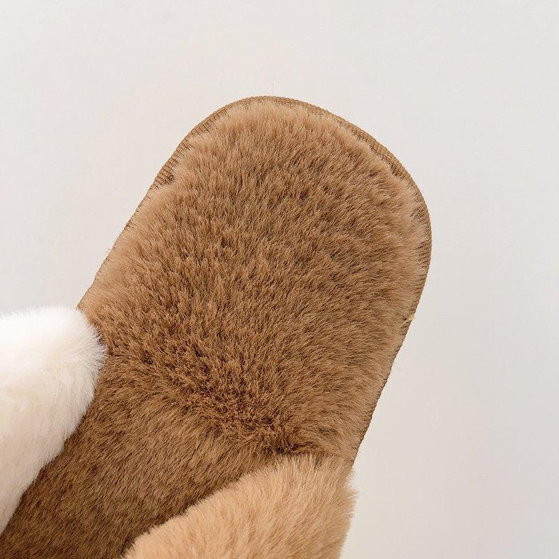 Cozy Faux Fur Slippers for Women - Soft and Stylish
