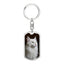 Porte-clés charmant en peluche blanche