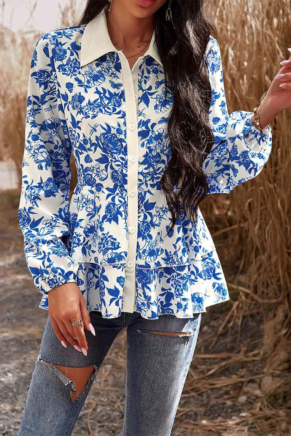 Chemisier Peplum Lagoon