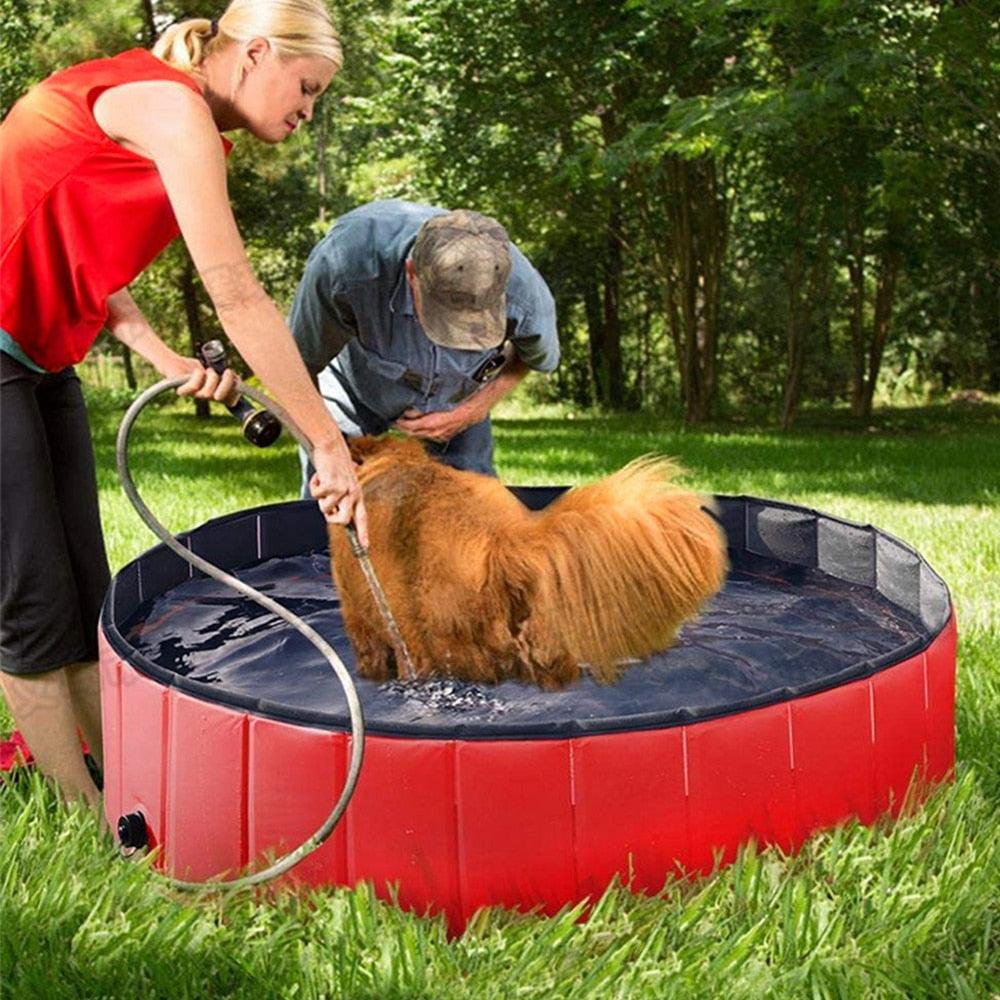 Piscine Pliable pour Chiens - Baignoire Portable pour Animaux