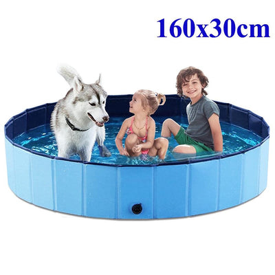 Foldable Dog Pool - Portable Bathing Tub for Pets