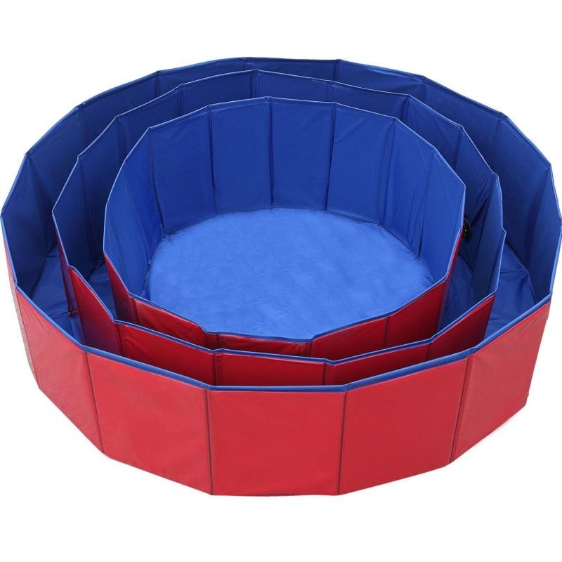 Piscina Plegable para Baño de Mascotas para Perros y Gatos - Diversión al Aire Libre