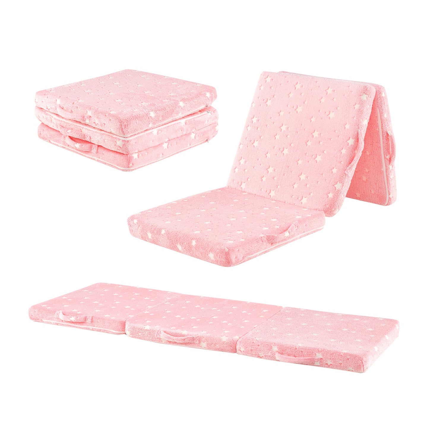 Matelas de sol pliable Gbruno pour enfants - Rose