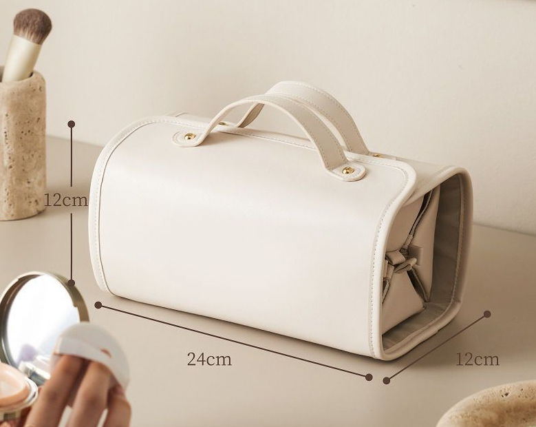 Trousse de maquillage pliable premium - Grande capacité de rangement de voyage