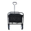 Folding Wagon Garden Shopping Beach Cart (Black) - Korvel