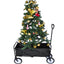 Folding Wagon Garden Shopping Beach Cart (Black) - Korvel