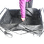Folding Wagon Garden Shopping Beach Cart (Black) - Korvel
