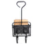 Folding Wagon Garden Shopping Beach Cart (Black) - Korvel