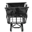 Folding Wagon Garden Shopping Beach Cart (Black) - Korvel