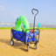 Premium Folding Wagon Garden Shopping Beach Cart - Blue