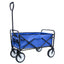 Premium Folding Wagon Garden Shopping Beach Cart - Blue