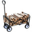 Premium Folding Wagon Garden Shopping Beach Cart - Blue