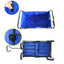 Premium Folding Wagon Garden Shopping Beach Cart - Blue