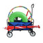 Folding Wagon Garden Shopping Beach Cart   (Blue) - Korvel