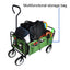 Folding Wagon Garden Shopping Beach Cart (Green) - Korvel