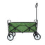 Folding Wagon Garden Shopping Beach Cart (Green) - Korvel