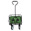 Folding Wagon Garden Shopping Beach Cart (Green) - Korvel