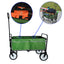 Folding Wagon Garden Shopping Beach Cart (Green) - Korvel