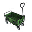 Folding Wagon Garden Shopping Beach Cart (Green) - Korvel