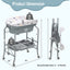 Mesa de Cambio Portátil para Bebés con Almacenamiento - Gris
