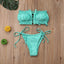 Ensemble de Bikini Folds - Maillot de Bain à Volants pour Femmes