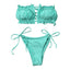 Ensemble de Bikini Folds - Maillot de Bain à Volants pour Femmes