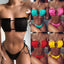 Ensemble de Bikini Folds - Maillot de Bain à Volants pour Femmes