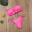 Ensemble de Bikini Folds - Maillot de Bain à Volants pour Femmes