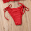 Ensemble de Bikini Folds - Maillot de Bain à Volants pour Femmes