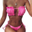 Ensemble de Bikini Folds - Maillot de Bain à Volants pour Femmes