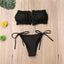 Ensemble de Bikini Folds - Maillot de Bain à Volants pour Femmes