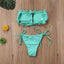 Ensemble de Bikini Folds - Maillot de Bain à Volants pour Femmes