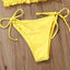 Ensemble de Bikini Folds - Maillot de Bain à Volants pour Femmes