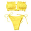 Ensemble de Bikini Folds - Maillot de Bain à Volants pour Femmes