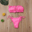 Ensemble de Bikini Folds - Maillot de Bain à Volants pour Femmes