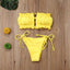 Ensemble de Bikini Folds - Maillot de Bain à Volants pour Femmes