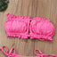 Ensemble de Bikini Folds - Maillot de Bain à Volants pour Femmes