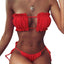 Ensemble de Bikini Folds - Maillot de Bain à Volants pour Femmes