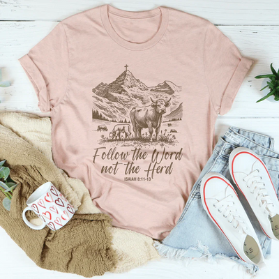 Sigue La Palabra No La Multitud Camiseta Isaías