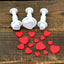 Juego de Cortadores de Galletas de Fondant en Forma de Corazón y Sello Eyectable