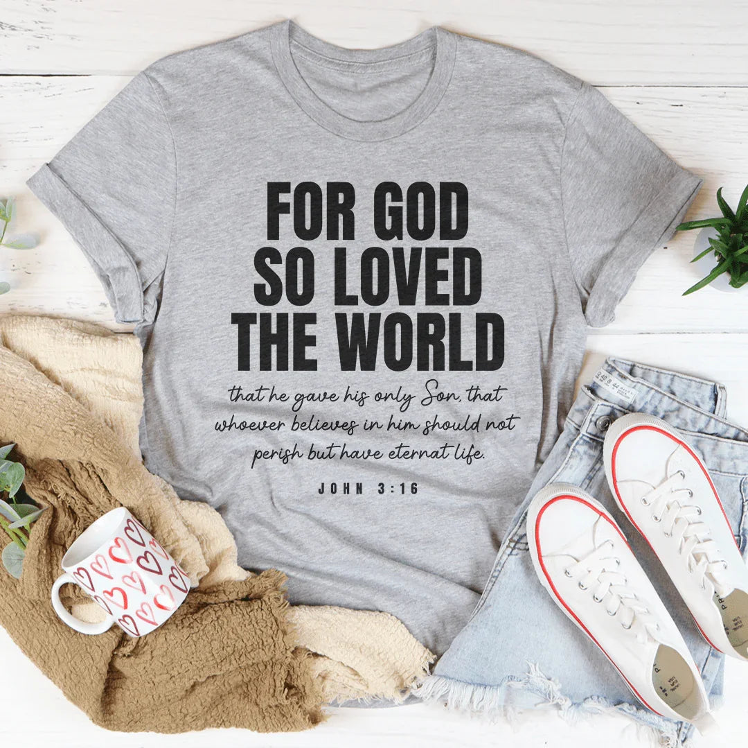 Camiseta Por Dios Así Amó Al Mundo