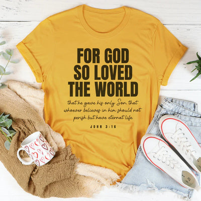 Camiseta Por Dios Así Amó Al Mundo