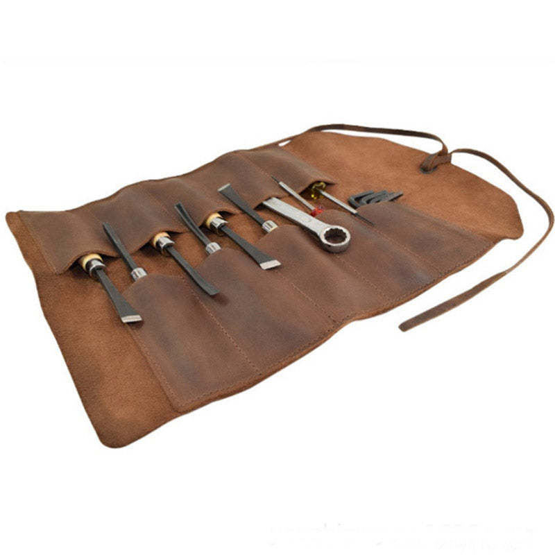 For Leather Craft DIY TOOL Toolkit Pouch Hand Bag Leather Multifunction Tools Storage Bag - Korvel
